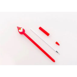 Цена за 48 шт. Ручка - прикол гелевая Calligrata Новый год, неавтоматическая, чёрные чернила, 0.38 мм, штрихкод на штуке, подарочная, МИКС фото 4