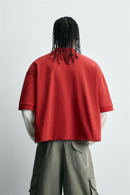 EMBROIDERED SLOGAN POLO SHIRT - Zara фото 5