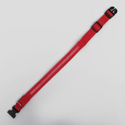 Ошейник с подсветкой размер XL, ОШ 52-60 х 2,5 см, 3 режима свечения красный - Пижон фото 3