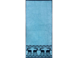 Полотенце махровое 6с102.411ж1 Оленики(джинс) 67х150см