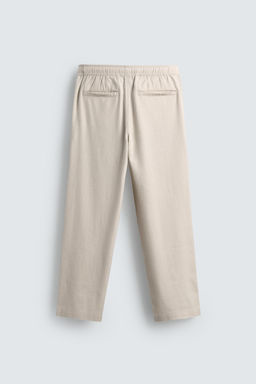 TEXTURED RELAXED FIT TROUSERS - Zara фото 8