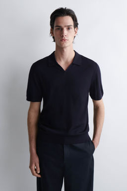 POLO DE LANA MERINO CON CUELLO ABIERTO - H&m фото 3