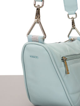 LACCOMA сумка Лакки-Ф826-голубой эко кожа хлопок  фото 5