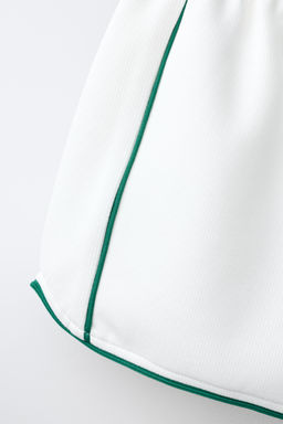 BERMUDA RIB VIVOS CONTRASTE / Crudo claro - Zara фото 6