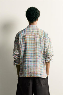 CAMISA RELAXED FIT CUADROS / Multicolor - Zara фото 3