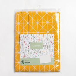 Скатерть Доляна Паутина 145х2003см,100%пэ, рогожка 130 гр/м  фото 4