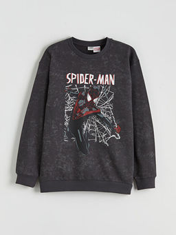 Spider-Man Bask?l? Erkek ?ocuk Sweatshirt