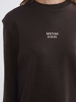 New York Nak??l? Oversize Kad?n Sweatshirt Tunik