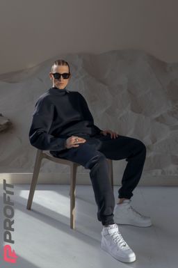 Костюм утепленный, свитшот с джоггерами, цвет антрацит ksm.032.004