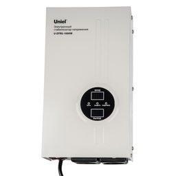 U-DTRS-1000W Стабилизатор напряжения ультратонкий. Однофазный релейный. 1000ВА. Настенный. TM Uniel