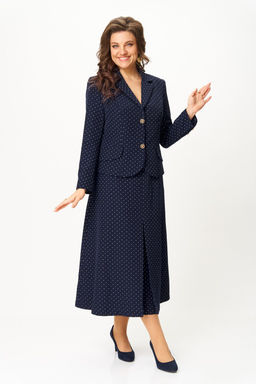Костюм Svetlana Style 2174 синий+горох