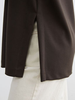 Dik Yaka Oversize Kad?n Sweatshirt Tunik