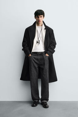 WOOL COAT BOUCL_ TEXTURE