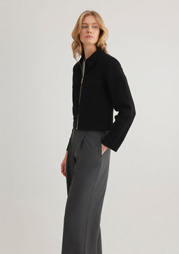 Fermuarl? Siyah H?rka - Mavi фото 2