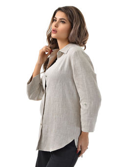 Рубашка  100% лён умягченный и варёный - А+б коллекция фото 8