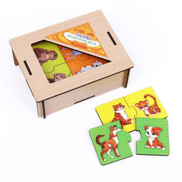 Пазл Мама и малыш - Лесная мастерская фото 2