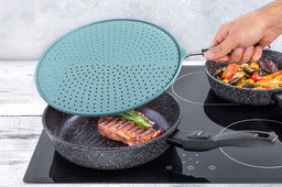 Антиразбрызгиватель д/сковороды 48,5*32,8*1,6 см Голубой - Elan gallery фото 13