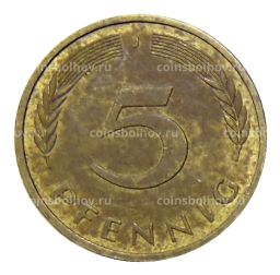 5 пфеннигов 1980 года J Германия