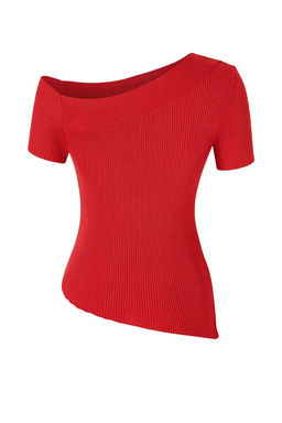 Yag Yesil Asimetrik Yaka Fitted Triko Ince Bluz TWOSS26BZ00291 - Trendyolmilla фото 12