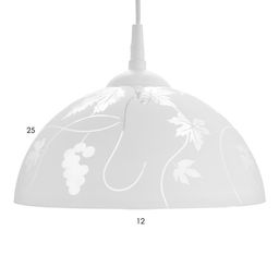 Светильник Колпак "Виноградная лоза" 1 лампа белый E27 40Вт  д.250