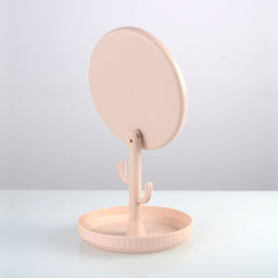 Зеркало настольное 17 см / 2102 /уп 60/розовый, белый - ГалеонТрейд фото 4