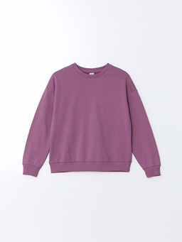 Bisiklet Yaka K?z ?ocuk Sweatshirt