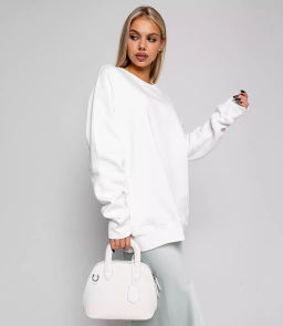 Свитшот #ОКТ1657, белый