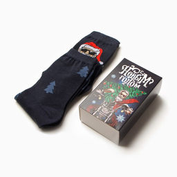 Носки мужские новогодние KAFTAN С Новым годом размер 41-44 (27-29 см), набор 2 пары Носки мужские новогодние KAFTAN С Новым годом размер 41-44 (27-29 см), набор 2 пары