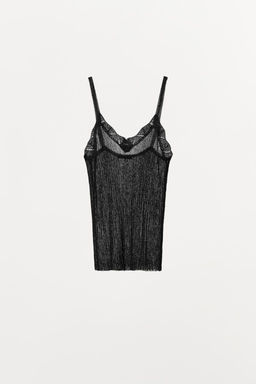 METALLIC THREAD KNIT TOP - Zara фото 4