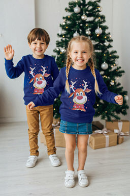 Saks Unisex Christmas Bask?l? Orme Sweatshirt TKDAW25SW00135
