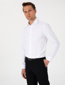 Beyaz Slim Fit Uzun Kollu Arm_rl_ G_mlek - Pierre cardin фото 5