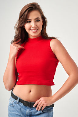 52714 топ укороченный с горлом - Натали фото 47