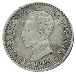 50 сентимо 1904 года Испания