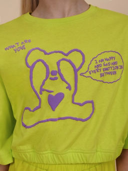 PELICAN, футболка-топ для девочек, Лаймовый фото 3