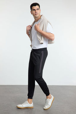 TRENDYOL MAN Siyah Regular/Normal Kesim Renk Bloklu Spor Esofman Alt? TMNAW25EA00030 - Trendyolmilla фото 3