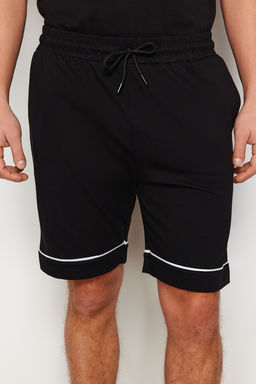 TRENDYOL MAN Gri Melanj Regular Fit Biyeli Orme Sortlu Pijama Tak?m? TMNSS24PT00021 - Trendyolmilla фото 5