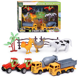 Набор машин "Фермерские работы" в коробке