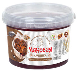 Начинка термостабильная Маковая / 900 гр / пластиковое ведро / ITS YORS