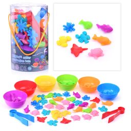 Настольная игра-сортировщик "Морские животные" в тубусе