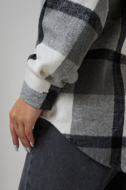 Рубашка женская в клетку с капюшоном РЖКК-01