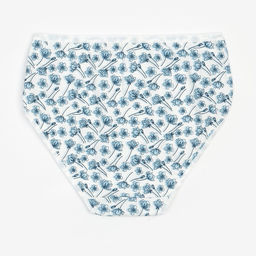 Цена за 2 шт. Набор трусов женских Collorista «Цветы», 2 шт., цвет синий, размер 54