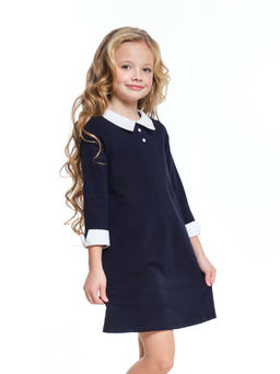 Платье для девочки в школу с воротником UD 4761(5104) синий - Mini maxi фото 3