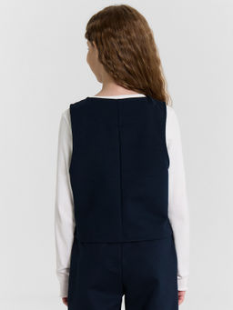 Жилет для девочек синий - Mark formelle фото 3