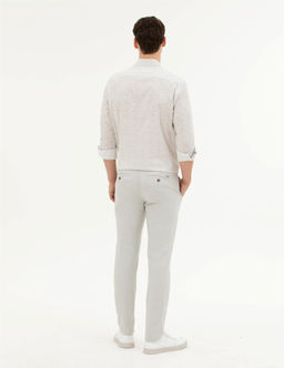 Gri Slim Fit Kanvas Pantolon - Pierre cardin фото 4