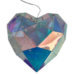 ULD-R511 3АА HEART Светильник декоративный Сердце, на батарейках 3AA (не в/к). 100 светодиодов. Белый свет. Цвет корпуса радужный. TM Uniel