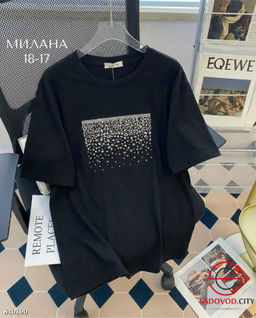 Футболка со стразами и рисунком - Bruno фото 9