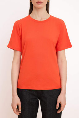 Koyu Kahverengi Regular/Normal Kal?p K?sa Kollu %100 Pamuk Orme T-Shirt TWOSS26TS00131 - Trendyolmilla фото 7