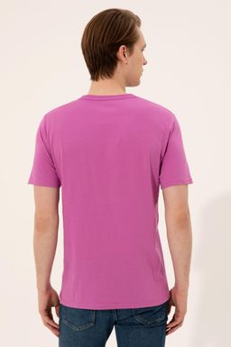 U. S. Polo Assn Мужская фиолетовая футболка с круглым вырезом - U.s. polo assn фото 5