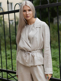 Жакет женский лён 57%,вискоза 43%