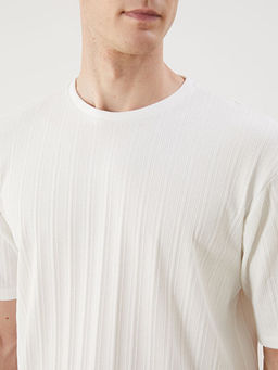 Bisiklet Yaka Erkek Dokulu Ti??rt